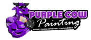 Purple cow painting logo